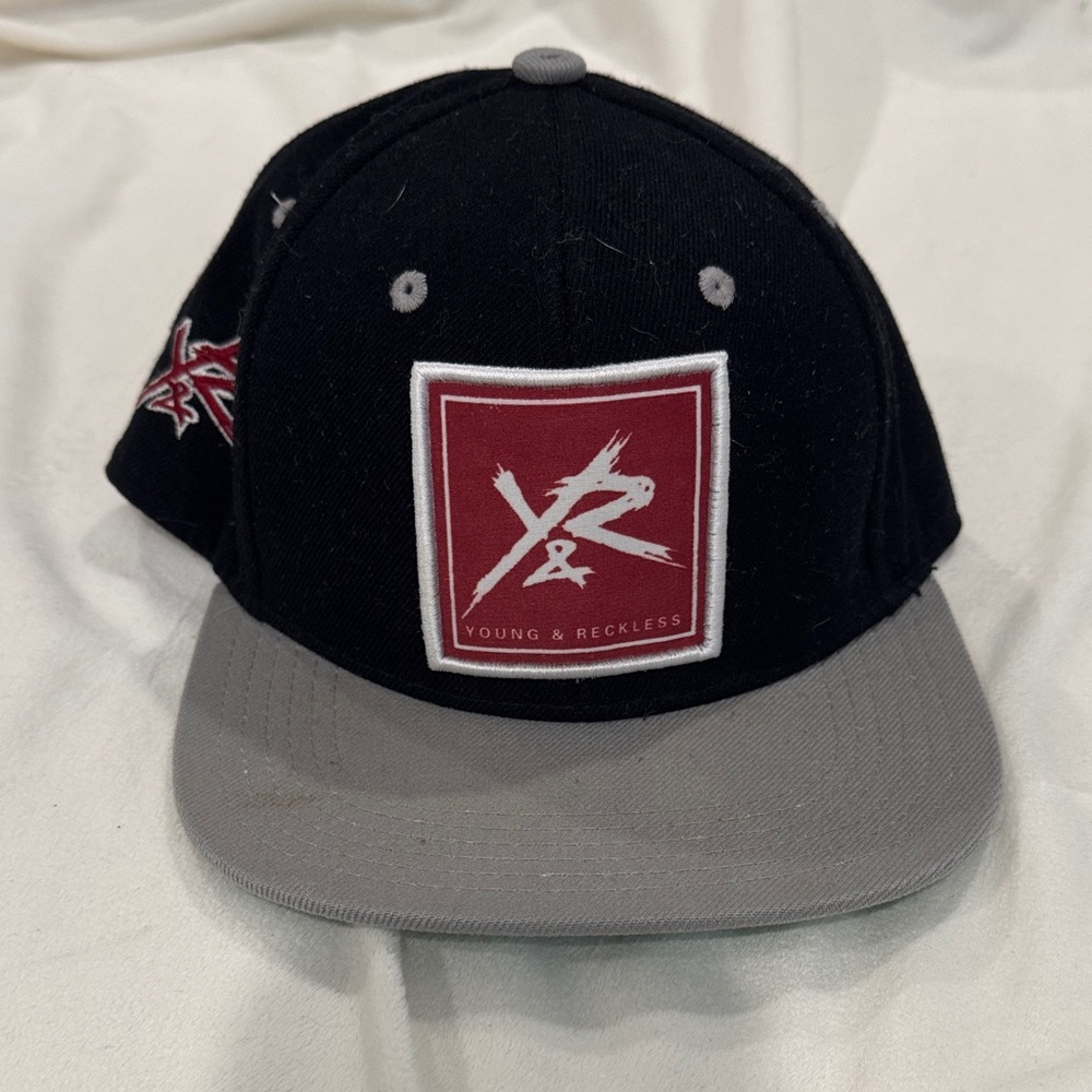 Young & Reckless Black Cap with Gray Brim